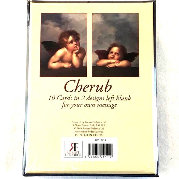 Cherub Notecards & Envelopes 2 Designs New in Sealed Box NWT - Picture 3 of 3